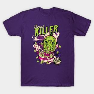 Comic Cereal Killer Cereal Box // Funny Horror T-Shirt